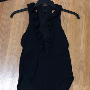 Topshop Bodysuit - Black - SIZE 4